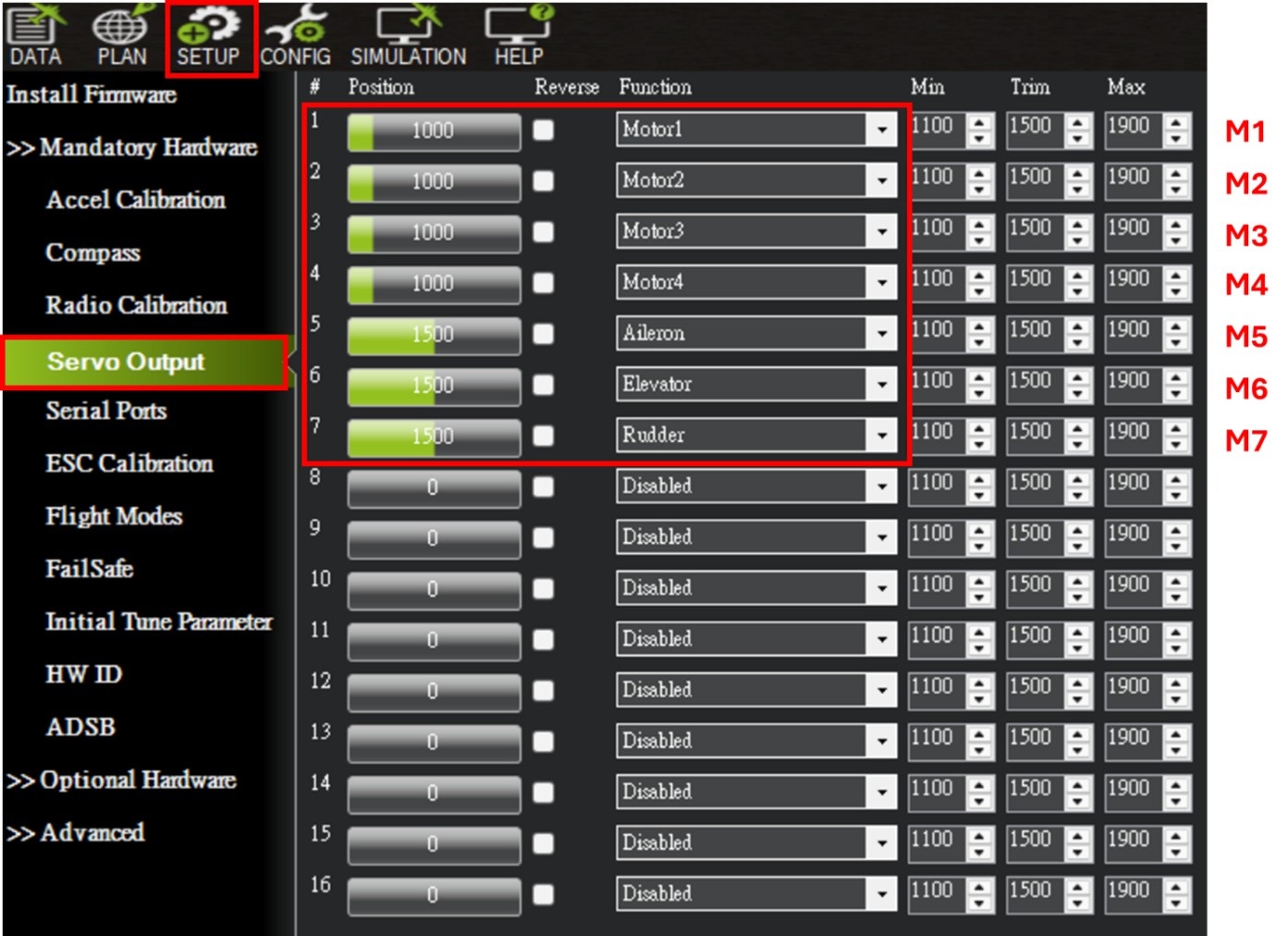 servo-output